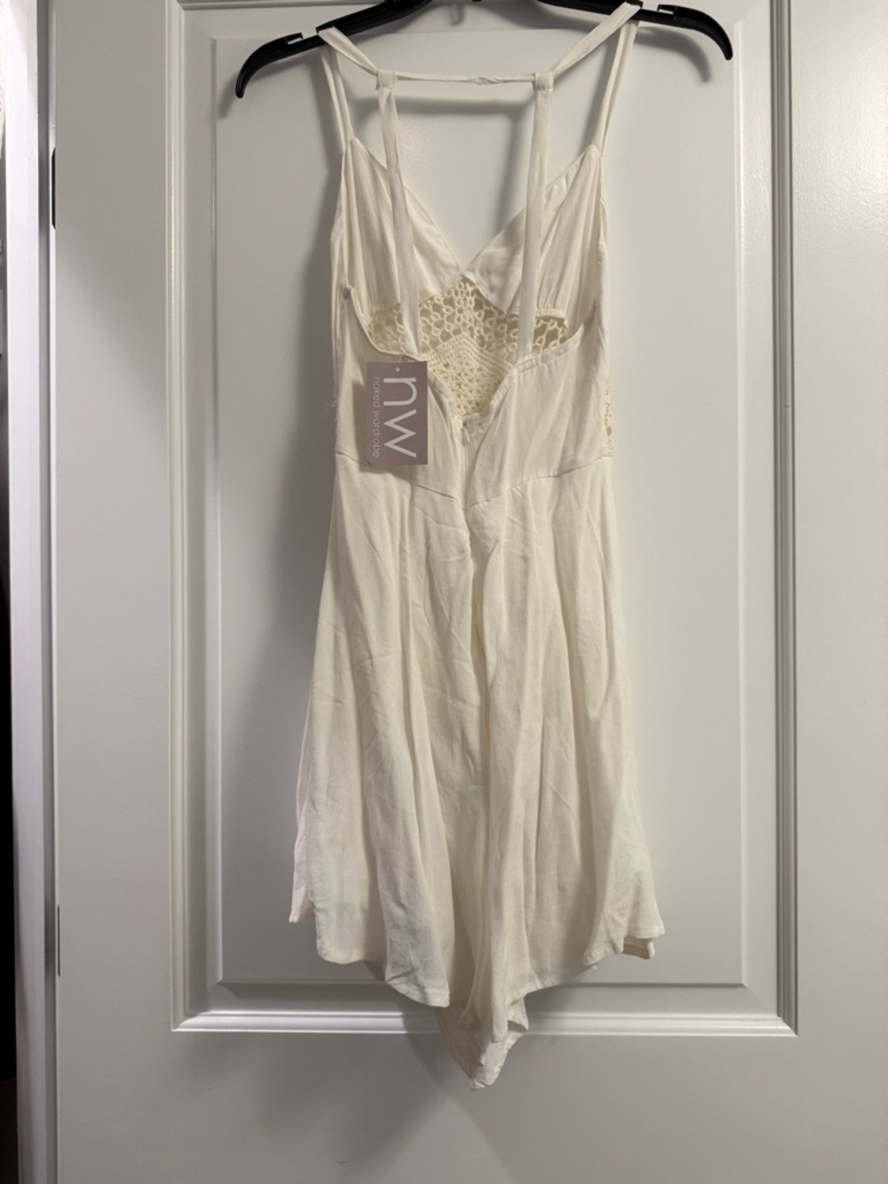 NWT- L'ATISTE White Summer Romper - Picture 3 of 3